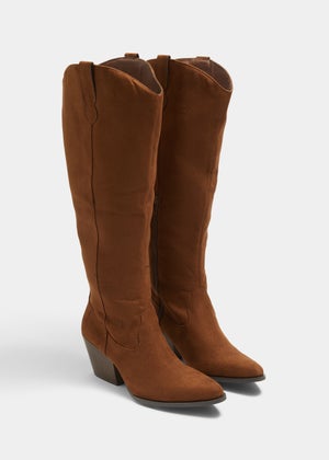 Tan Western Boots Matalan