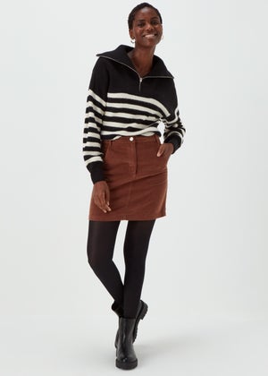 Brown Cord Skirt Matalan