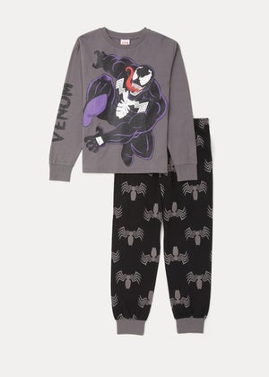 Kids Black Marvel Venom Pyjama Sets 8 13yrs Matalan