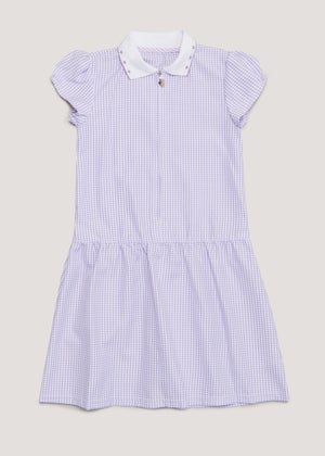 Lilac gingham sale school dress