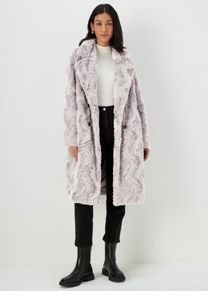 Matalan red fur coat shop