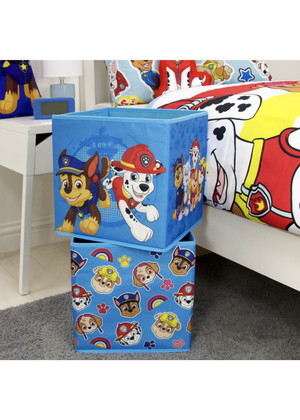 Paw Patrol Tower 2 Pack Storage Box 30cm x 30cm Matalan