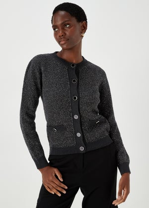 Black glitter cardigan sale