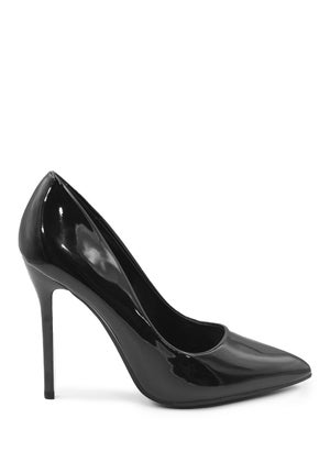 Where s That From Kyra Black Patent High Heel Pumps Matalan