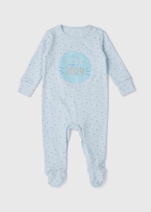 Baby Blue Born In 2024 Sleepsuit Tiny Baby 6mths
