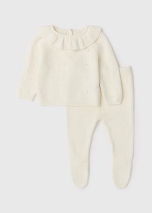 Baby 2 Piece Knitted Layette Set (Tiny Baby-12mths)