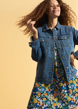 Midwash Oversized Denim Jacket Matalan