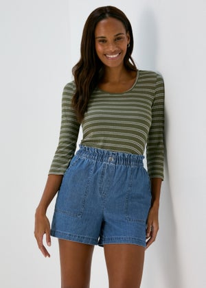 Midwash Denim Shorts Matalan