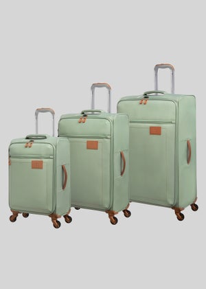 IT Luggage Soft Sage Suitcase Matalan