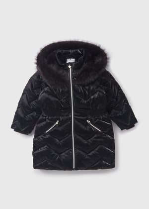 Matalan girls navy coat deals