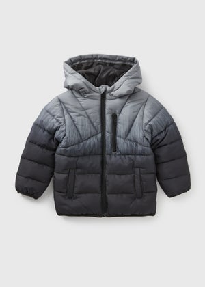 Boys Black Ombre Padded Coat 1 7yrs Matalan