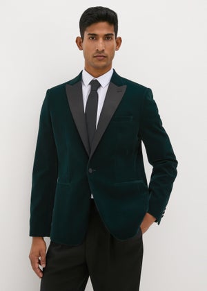 Taylor Wright Teal Velvet Blazer Matalan
