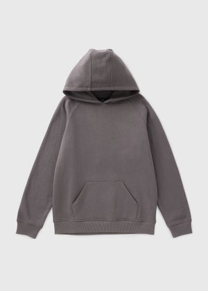Boys Charcoal Basic Hoodie 7 15yrs Matalan