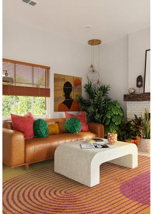 Asiatic Muse Orange Retro Rug