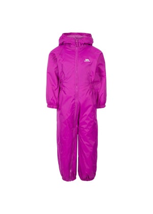 Trespass Baby Purple Button Rain Suit 1 2yrs Matalan