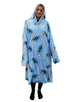 Hooded Blanket Stitch Oversized Hoodie Disney Stitch Hooded