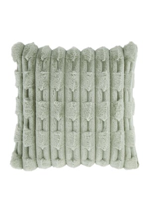 Bianca Fine Linens So Soft Carved Faux Fur Cushion 50x50cm Matalan