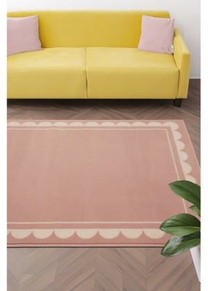 Homemaker Scallop Blush Rug