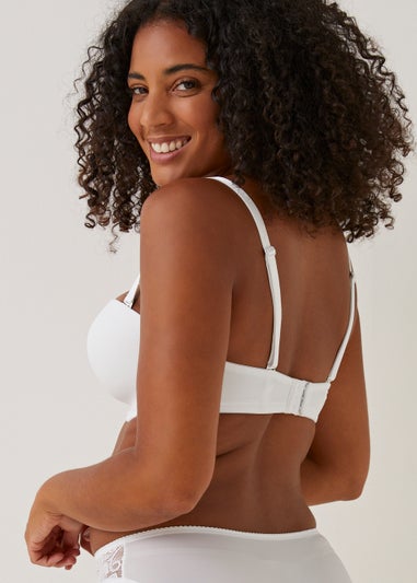 DD+ White Multiway Bra