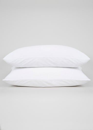 100% Cotton Percale Housewife Pillowcase Pair (200 Thread Count)