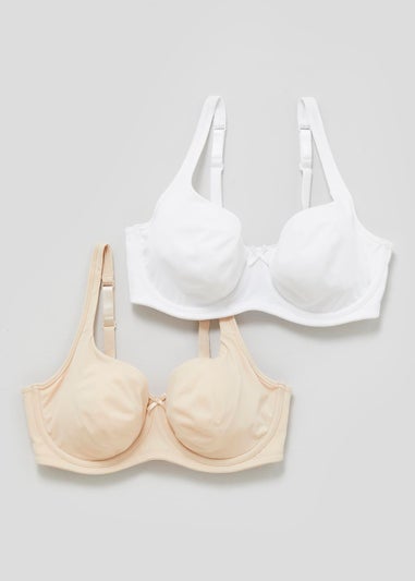 2 Pack DD+ Non-Padded Moulded Bras