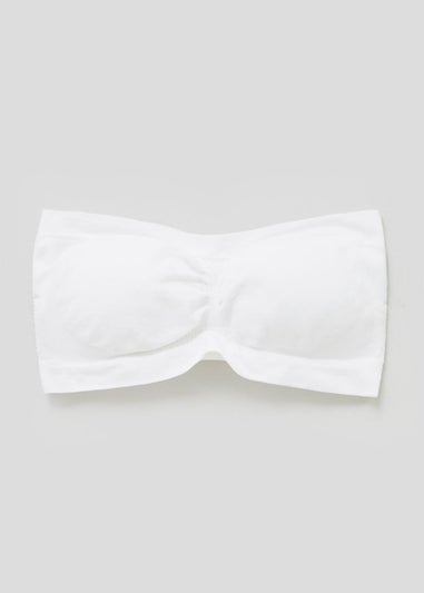 White Seam Free Strapless Bra