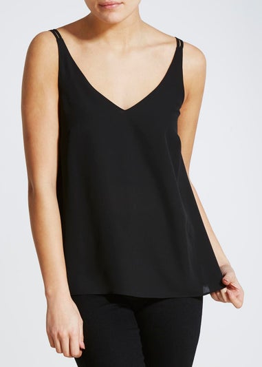 Black Double Strap Cami Top