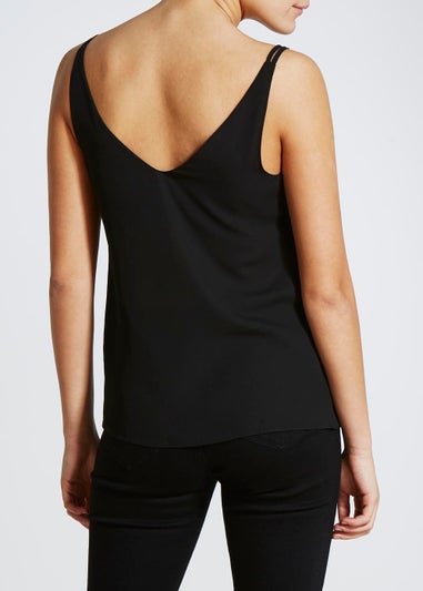 Black Double Strap Cami Top