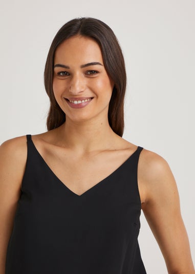 Black Double Strap Cami Top