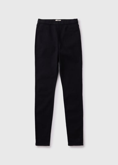 Black Pull On Jeggings