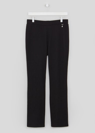 Et Vous Black Ribbed Trousers