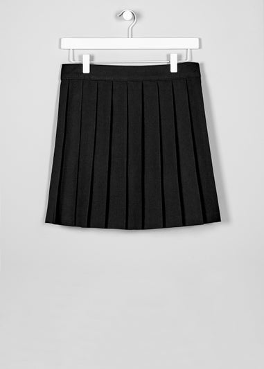 Girls Black Pleated School Skirt (8-16yrs)