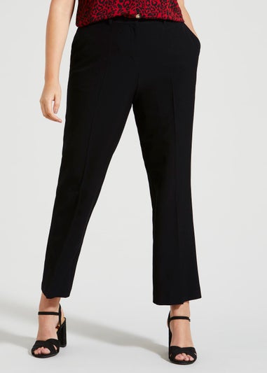 Papaya Curve Black Smart Cargo Trousers - Matalan