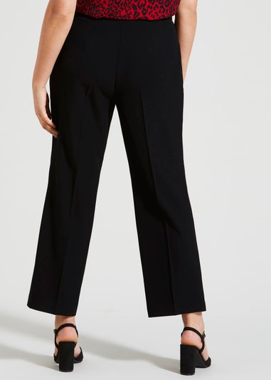 Papaya Curve Black Formal Trousers