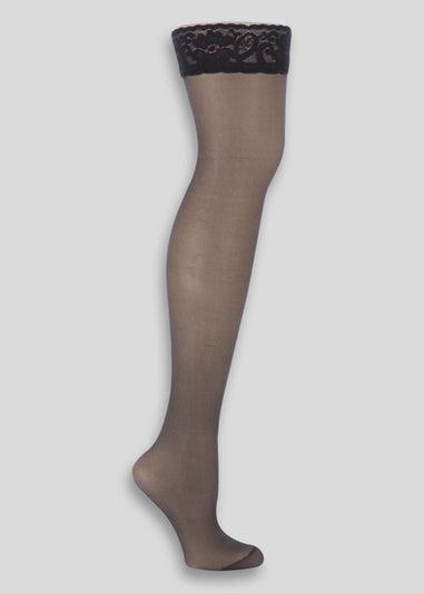 Nude 10 Denier Gloss Tights - Matalan