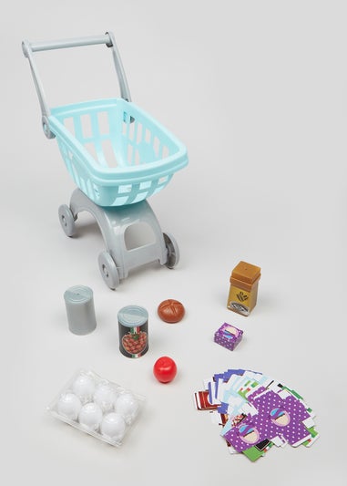 Kids Shopping Trolley Play Set (50cm x 40cm x 22cm)