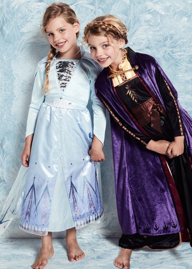 Kids Disney Frozen 2 Elsa Fancy Dress Costume (3-9yrs)