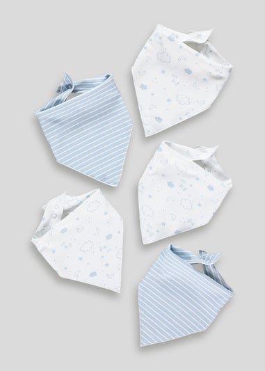 5 Pack Print Bandana Bibs