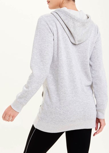 Grey Longline Hoodie