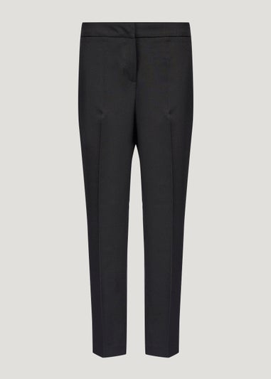 Plain black straight-fit trousers · Black · Dressy | Massimo Dutti