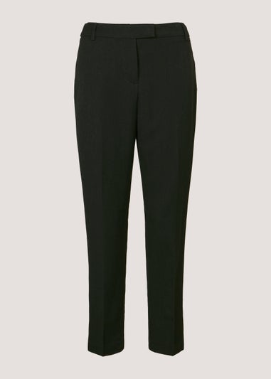 Black Slim Fit Ankle Grazer Trousers