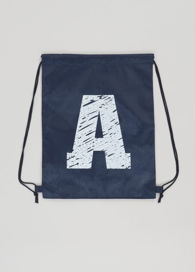 Kids Navy Alphabet School Pump Bag