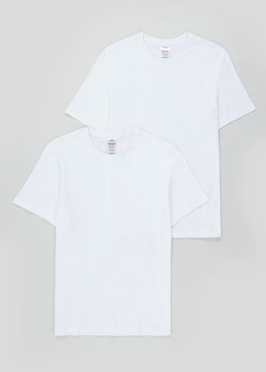 2 Pack White T-Shirt Vests