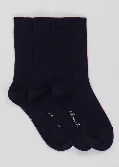 3 Pack Gentle Grip Ankle Socks (One Size)