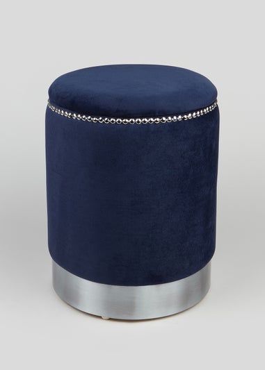 Velvet Storage Pouffe (45cm x 35cm x 35cm)