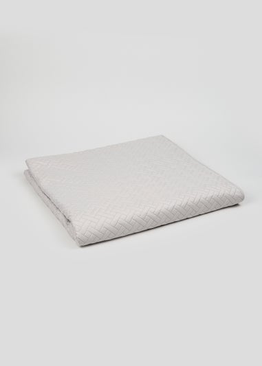 Grey Pinsonic Bedspread (235cm x 235cm)