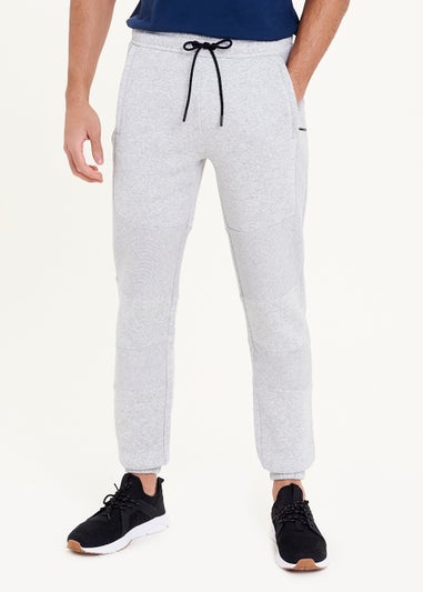 US Athletic Grey Cuffed Panel Joggers