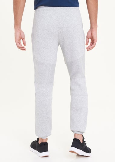US Athletic Grey Cuffed Panel Joggers