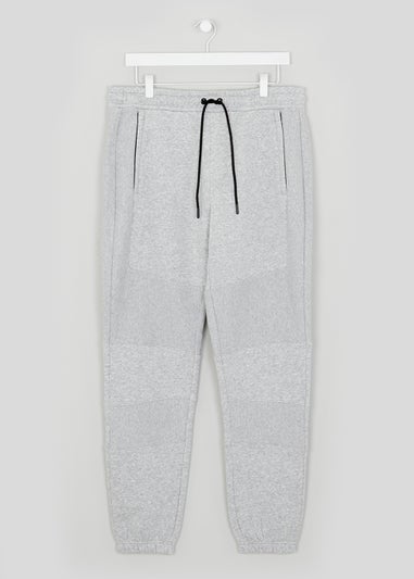 US Athletic Grey Cuffed Panel Joggers