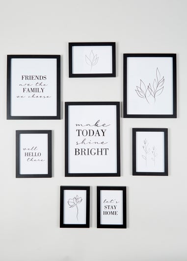 8 Pack Wall Hanging Photo Frames